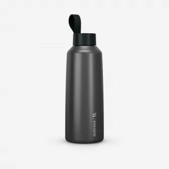 Decathlon Bidon inox 100 cu capac cu filet Gri 1L, Marime unica