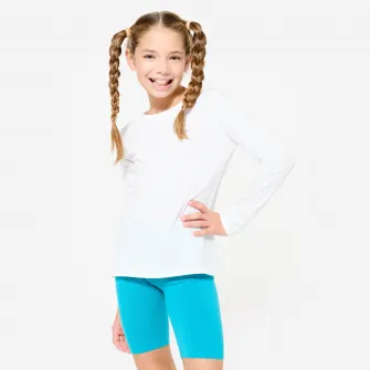 Decathlon Bluza 100 Educatie fizica Alb fete, 7-8 Ani
