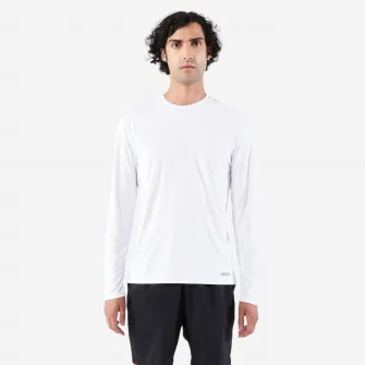 Decathlon Bluza alergare anti-UV KIPRUN Dry 500 UV Alb Barbati, 2XL