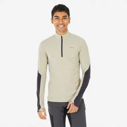 Decathlon Bluza Anti-UV Drumetie la Munte MH500 Gri Barbati, XL