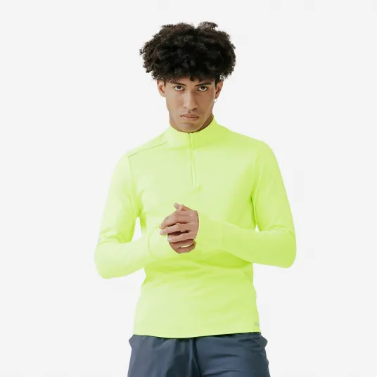 Decathlon Bluza Calduroasa Alergare Jogging Run Warm Visibility Barbati, S