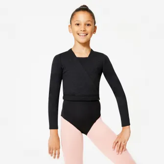 Decathlon Bluza Dans Clasic Negru Fete, 8-9 Ani