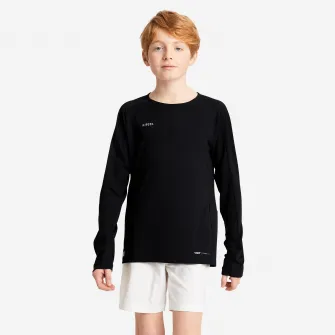 Decathlon Bluza Fotbal VIRALTO CLUB Negru Copii, 7-8 Ani