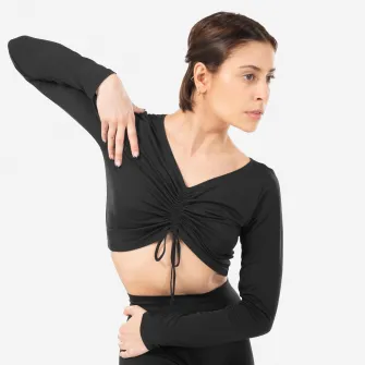 Decathlon Bluza modulabila Dans modern Negru Dama, 36
