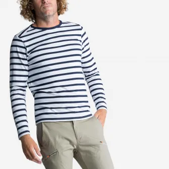 Decathlon Bluza navigatie Sailing 100 Albastru-Alb Barbati, XL