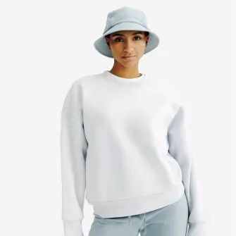 Decathlon Bluza oversize cu guler rotund Albastru Dama, S