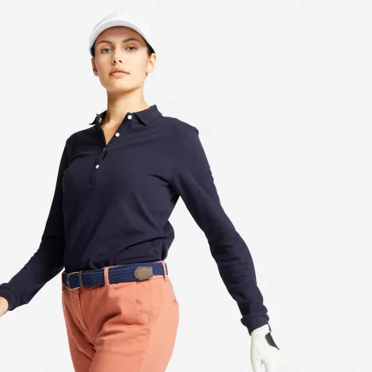 Decathlon Bluza Polo Golf MW500 Bleumarin Dama, XS