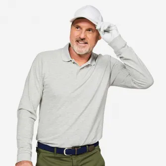 Decathlon BLUZA POLO GOLF MW500 GRI BARBATI, 2XL
