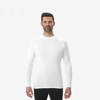 Decathlon Bluza termica BL100 calduroasa si confortabila Alb Barbati, 3XL