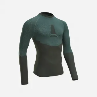 Decathlon Bluza termica ciclism iarna Training 500 Kaki Barbati, M