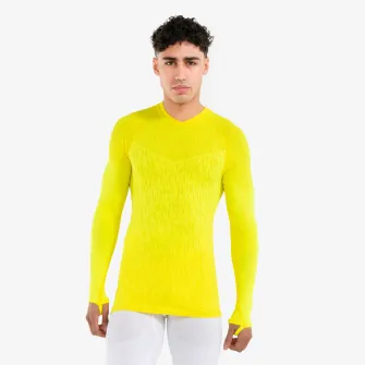 Decathlon BLUZA TERMICA KEEPDRY GALBEN ADULTI, S