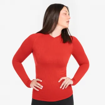 Decathlon BLUZA TERMICA KEEPDRY ROSU ADULTI, M