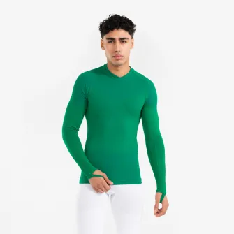 Decathlon BLUZA TERMICA KEEPDRY VERDE ADULTI, XS