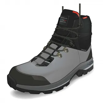 Decathlon Bocanci Inalti Lati din piele Impermeabili Trekking MT100 Dama, 37