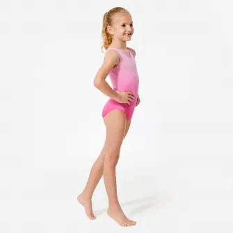 Decathlon Body fara maneci pentru gimnastica Roz Fete, 8 Ani