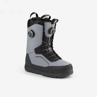 Decathlon Boots snowboard ALL ROAD 900 habuFitSystem rotita dubla, flex rigid Gri Barbati, 36