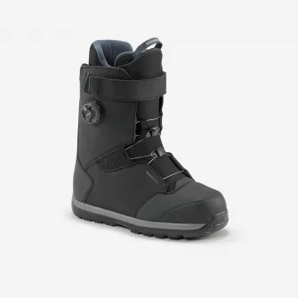 Decathlon Boots snowboard ALLROAD 500 strangere cu rotita, flex mediu Negru Barbati, 40