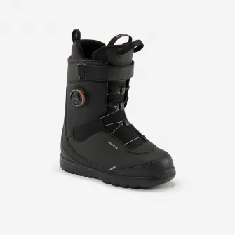 Decathlon Boots snowboard ALLROAD 500 strangere cu rotita, flex mediu Negru Dama, 37