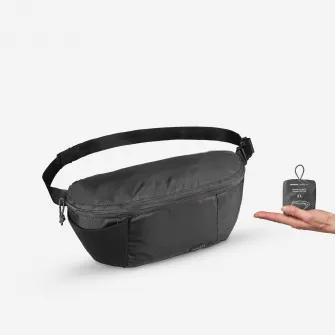 Decathlon Borseta compacta TRAVEL 2L Negru, Marime unica