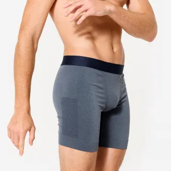 Decathlon Boxeri lungi fara cusaturi Albastru Barbati, XL