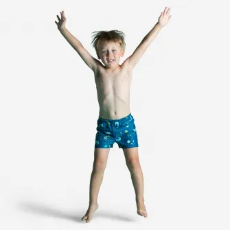Decathlon Boxeri-scutec lavabil inot Albastru Bebe, 2-3 Ani