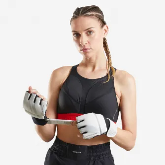 Decathlon Bustiera pentru box 500 2 in 1: sustinere si protectie, L