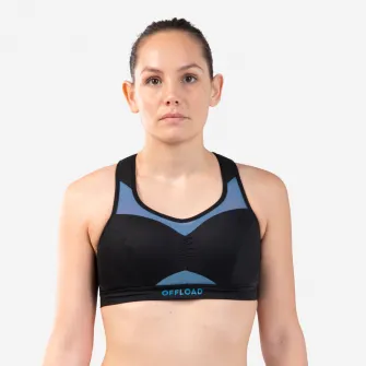 Decathlon Bustiera Rugby R500 Negru-Albastru Dama, S