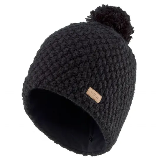 Decathlon Caciula cu ciucure schi TIMELESS Negru Adulti, marime adulti