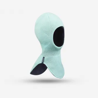 Decathlon Cagula schi/sanius Warm Reverse Albastru-Verde Copii, universala