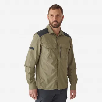 Decathlon CAMASA MANECI LUNGI LEJERA SI RESPIRANTA 520 VERDE, 2XL