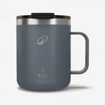 Decathlon Cana izoterma 900 0,35L din inox, pentru camping, drumetii/trekking Gri, Marime unica