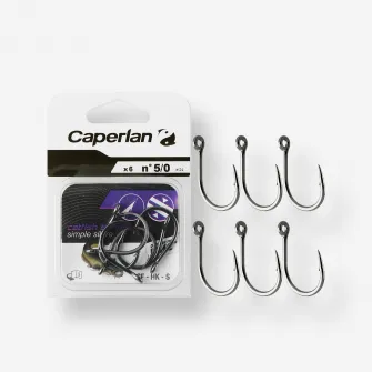 Decathlon Carlig simplu pescuit la somn CF HK S 5/0, Marime unica