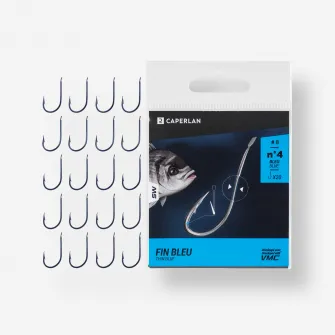 Decathlon Carlig Simplu Pescuit marin Hook Thin Albastru, 4