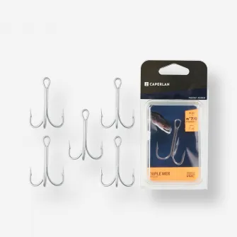 Decathlon Carlig Triplu Pescuit in Mare, 7/0