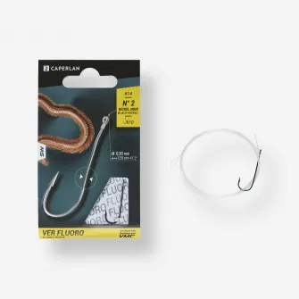 Decathlon Carlige montate cu inel de prindere SN FLUORO pescuit marin, 6