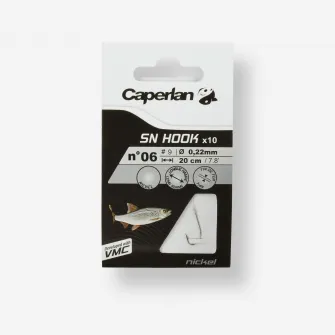 Decathlon Carlige Pescuit SN Hook Nichel, 12 Ani