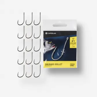 Decathlon Carlige Simple Pescuit Hook Chinu Eye, 1