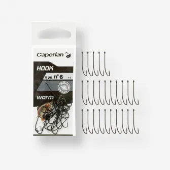 Decathlon Carlige Simple Pescuit Special Worm, 10 Ani
