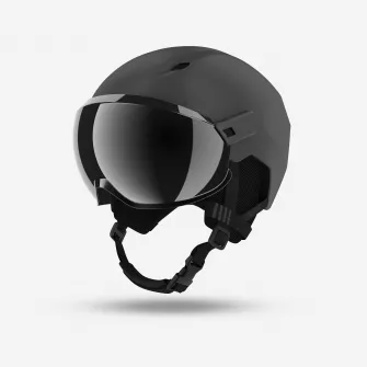 Decathlon Casca schi cu viziera PST 550 Gri inchis Adulti, M/55-59cm