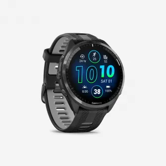 Decathlon CEAS CONCECTAT MULTISPORT GPS CARDIO - GARMIN FORERUNNER 965 NEGRU-GRI, Marime unica