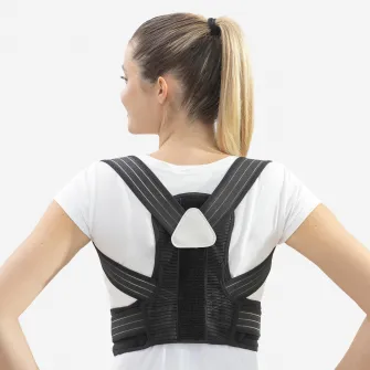 Decathlon Centura lombara Corector postura Negru Adulti, XL