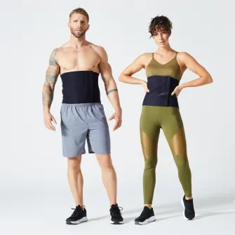 Decathlon Centura Sudatie Fitness Cardio Negru, Marime unica