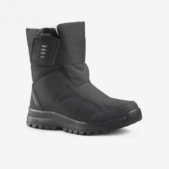 Decathlon Cizme Iarna Calduroase Impermeabile Drumetie pe zapada SH100 Negru Dama, 38