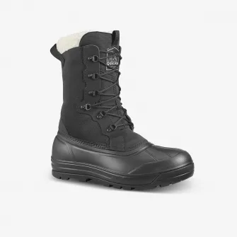 Decathlon Cizme Iarna Siret Calduroase Impermeabile Drumetie pe zapada SH900 Negru Barbati, 40
