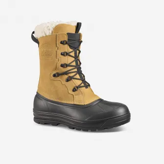 Decathlon Cizme Piele Iarna Calduroase Impermeabile Drumetie pe zapada SH900 Maro Barbati, 43