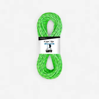Decathlon Coarda Dubla Rapel Escalada / Alpinism 8.1 mm x 50 m Verde, Marime unica