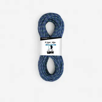 Decathlon Coarda Dubla Rapel Escalada / Alpinism 8.1 mm x 60 m Albastru, Marime unica
