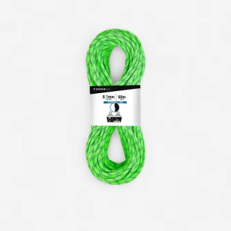 Decathlon Coarda Dubla Rapel Escalada/ Alpinism 8.1 mm x 60 m Verde, Marime unica