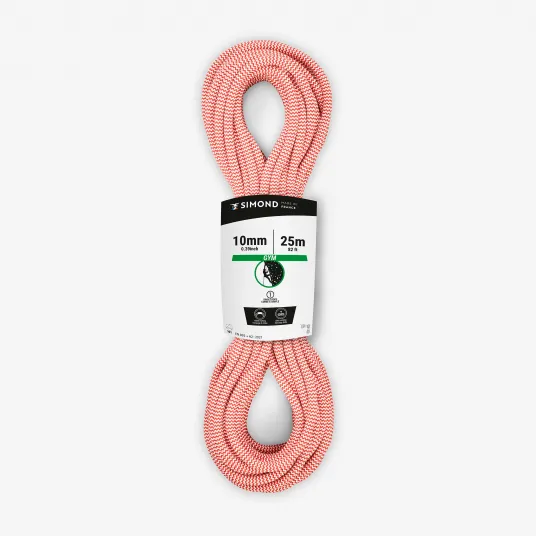 Decathlon Coarda Escalada Klimb Gym 10mmx25m Rosu, Marime unica