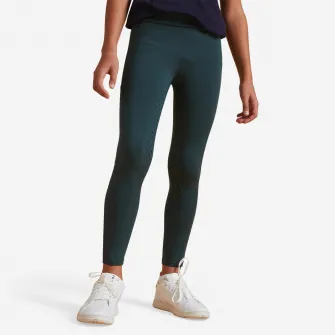 Decathlon Colanti 500 echitatie fullgrip Verde Copii, 14 Ani